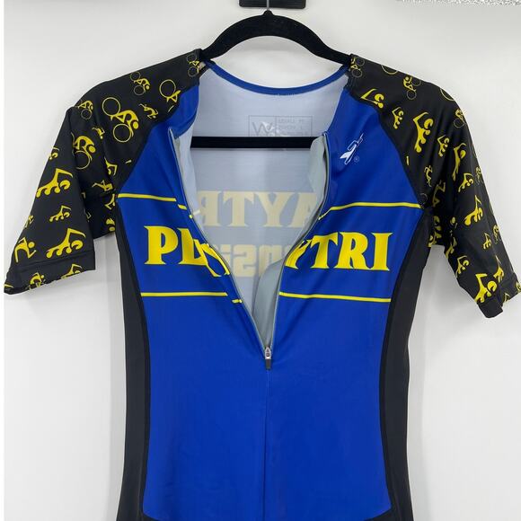 Playtri Rocket Science Triathlon Womens Suit Sz M Cycling Swim Bike Oceanside - Picture 3 of 11